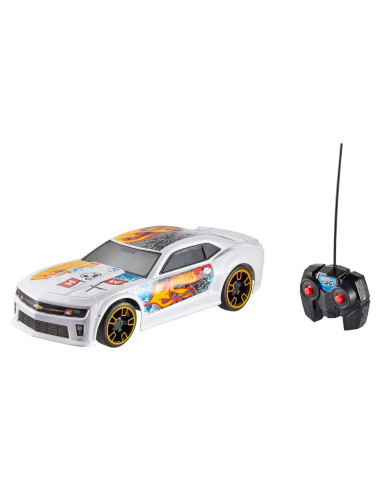 Coche de Juguete RC Hot Wheels Camaro ZL1 Blanco 8,05 km/h
