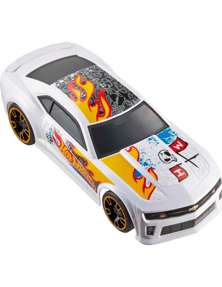 Coche de Juguete RC Hot Wheels Camaro ZL1 Blanco 8,05 km/h