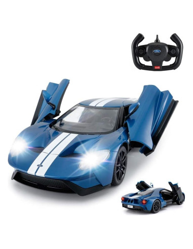 Coche RC Rastar Ford GT 1/14 Azul Control Remoto