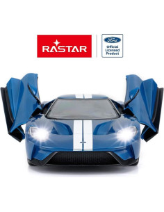 Coche RC Rastar Ford GT 1/14 Azul Control Remoto 2