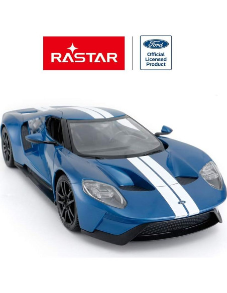 Coche RC Rastar Ford GT 1/14 Azul Control Remoto
