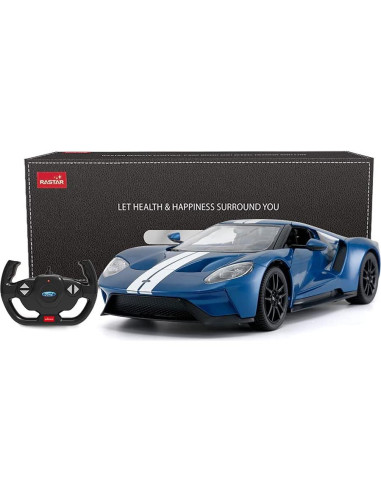 Coche RC Rastar Ford GT 1/14 Azul Control Remoto