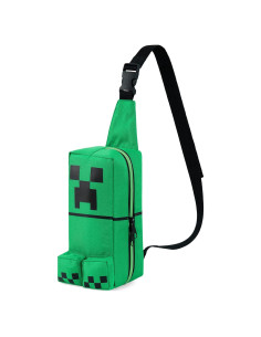 Bolsa Cruzada Minecraft Creeper Verde para Niños