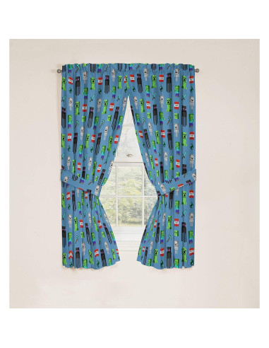 Cortinas para Niños Jay Franco Minecraft 2 Piezas 63 cm