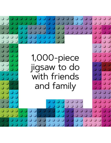 Rompecabezas LEGO Arcoíris 1000 Piezas 63.5x50.8 cm