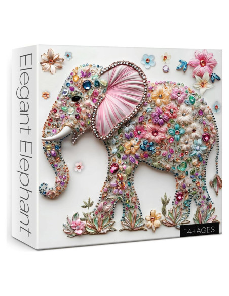 Rompecabezas Elefante de Cristal BBOLDIN 1000 Piezas 60.6 cm