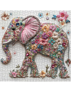 Rompecabezas Elefante de Cristal BBOLDIN 1000 Piezas 60.6 cm 2