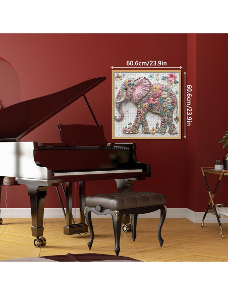 Rompecabezas Elefante de Cristal BBOLDIN 1000 Piezas 60.6 cm