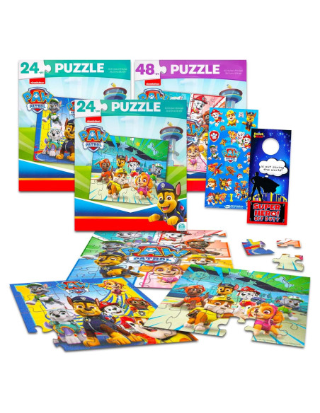 Conjunto de rompecabezas Paw Patrol - 3 piezas 24/48 para niños