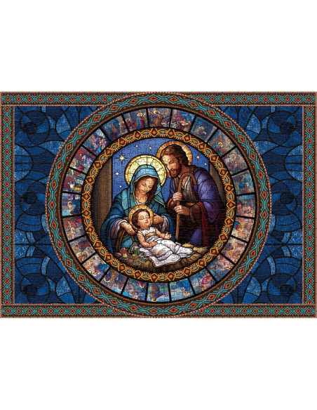 Rompecabezas de Vidrio Templado BBOLDIN Natividad 1000 Piezas