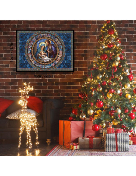 Rompecabezas de Vidrio Templado BBOLDIN Natividad 1000 Piezas