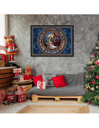 Rompecabezas de Vidrio Templado BBOLDIN Natividad 1000 Piezas