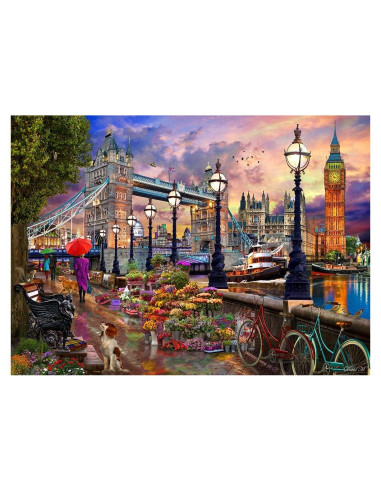 Rompecabezas Vermont Christmas 1000 Piezas Londres 67x49cm