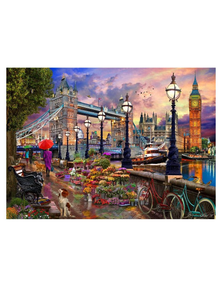 Rompecabezas Vermont Christmas 1000 Piezas Londres 67x49cm