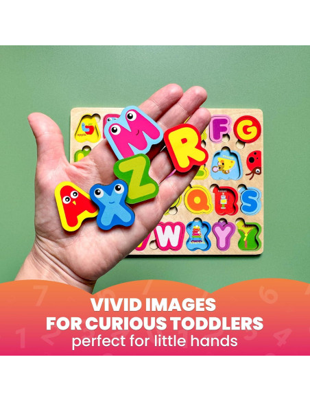 Puzzle Montessori Alfabeto Quokka Madera 24,89x18,74cm