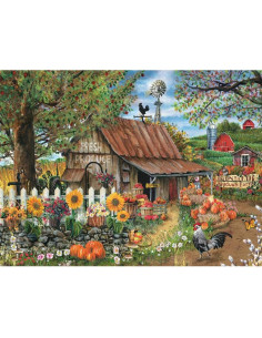 Rompecabezas 500 Piezas Bits and Pieces Granja Thomas Wood 2