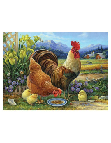 Rompecabezas 300 Piezas Bits and Pieces Gallo Ámbar 48x61 cm