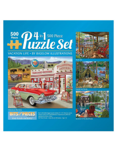 Rompecabezas 500 Piezas Bigelow 4 en 1 Bits and Pieces