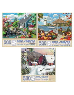 Set de 3 Rompecabezas de 500 Piezas Alan Giana