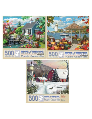 Set de 3 Rompecabezas de 500 Piezas Alan Giana