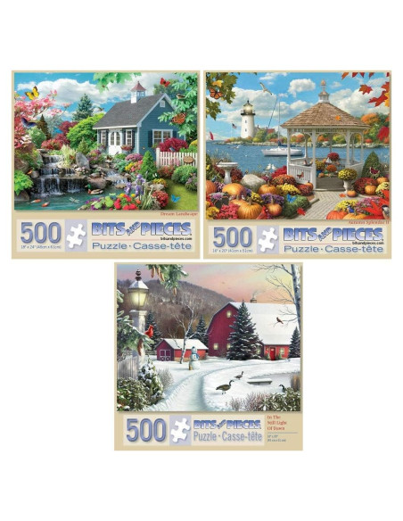 Set de 3 Rompecabezas de 500 Piezas Alan Giana