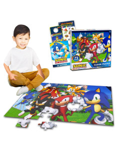 Rompecabezas de Suelo Sonic the Hedgehog 72 Piezas 50,8x76,2cm