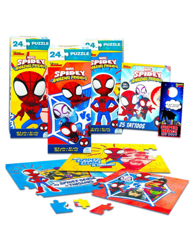 Conjunto de Rompecabezas Spidey y Amigos - 3 Piezas 24x cada uno