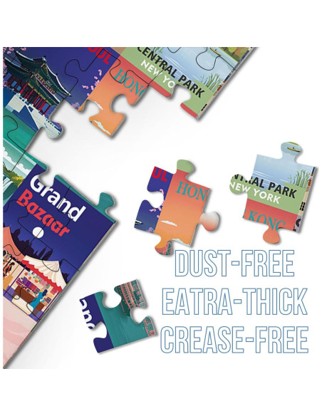 Rompecabezas de Viaje BBOLDIN 1000 Piezas Monumentos Mundiales