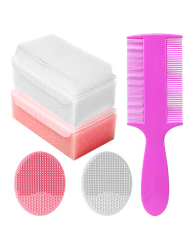 Set de Cepillos para Costra Láctea Bebés YESYBC Rosa