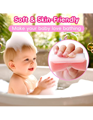 Set de Cepillos para Costra Láctea Bebés YESYBC Rosa