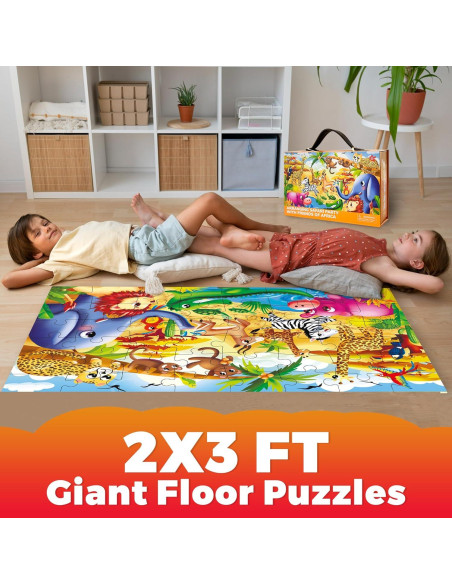 Puzzle de Suelo Gigante QUOKKA África 61x91 cm 48 Piezas