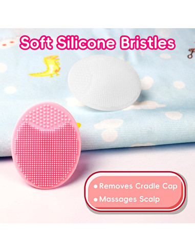 Set de Cepillos para Costra Láctea Bebés YESYBC Rosa