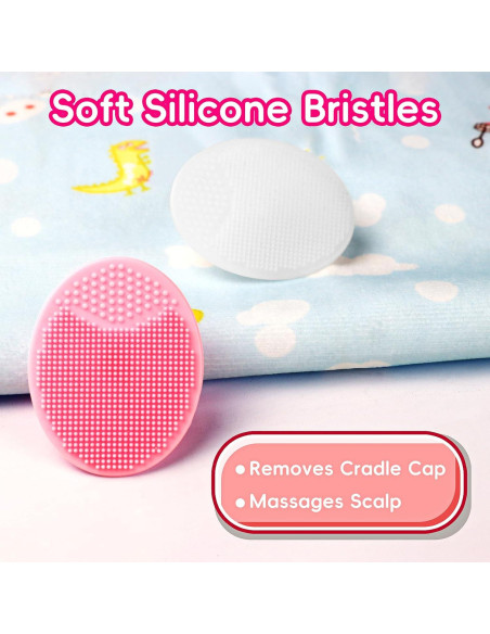 Set de Cepillos para Costra Láctea Bebés YESYBC Rosa