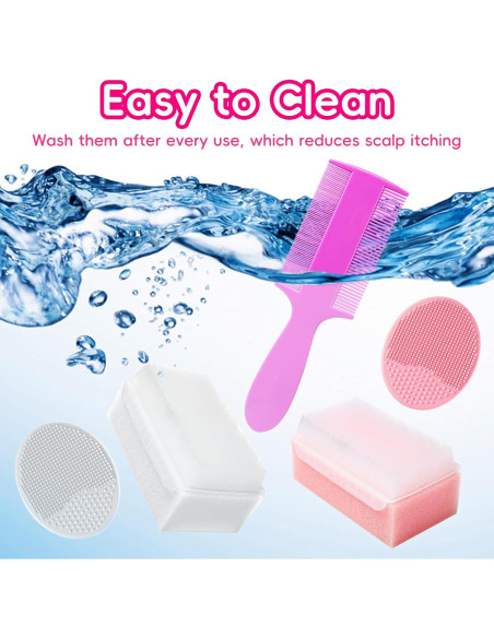 Set de Cepillos para Costra Láctea Bebés YESYBC Rosa