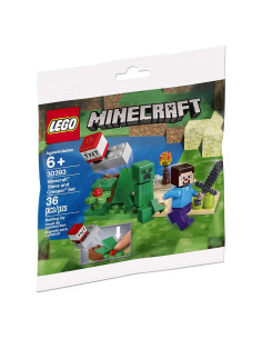 LEGO Minecraft Set Polybag 30393 Steve y Creeper 29 Piezas