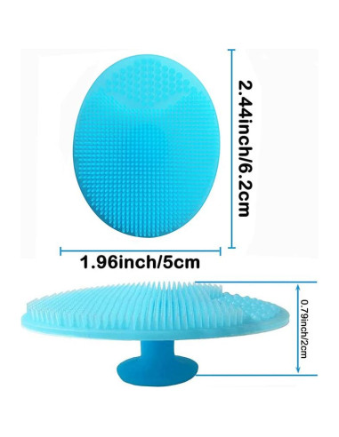 Set de Cepillos para Bebé - 3 Piezas Azul - Silicona Hipoalergénica