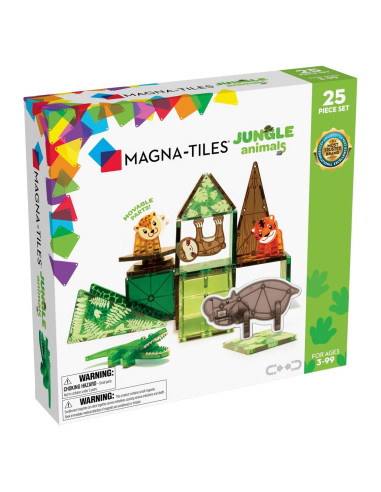Set de Construcción Magnético MAGNA-TILES Animales Selva 25 Piezas