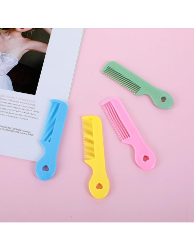 Juego de 4 Peines Suaves para Bebés y Niños - Cuidado del Cabello