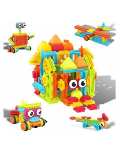 PicassoTiles 120 Piezas Bloques de Construcción Erizo Juguete