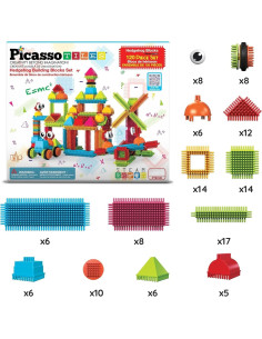 PicassoTiles 120 Piezas Bloques de Construcción Erizo Juguete 2