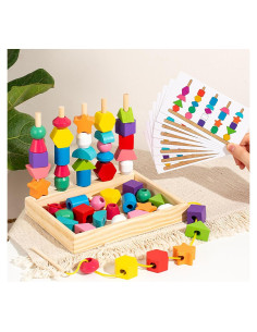 Juguetes Montessori ALaLatois 3 en 1 Madera Educativos