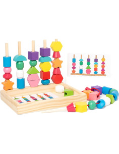 Juguetes Montessori ALaLatois 3 en 1 Madera Educativos 2