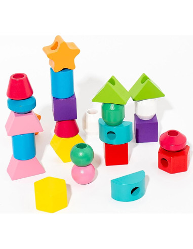 Juguetes Montessori ALaLatois 3 en 1 Madera Educativos