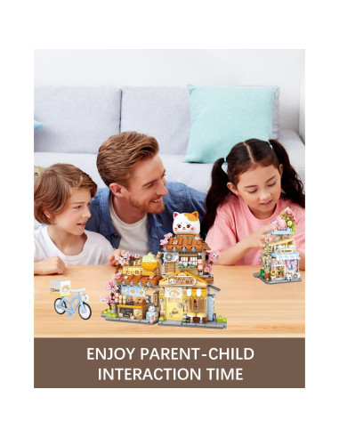 Juego de Bloques de Construcción LUOGFYNI Gato 923 Piezas