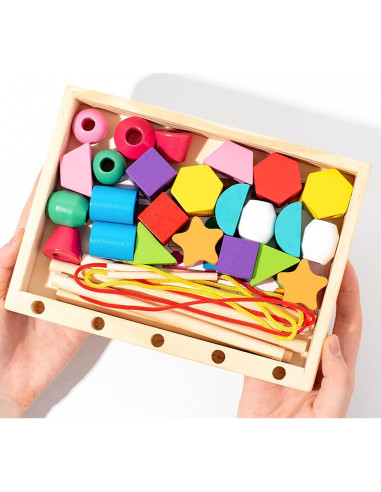 Juguetes Montessori ALaLatois 3 en 1 Madera Educativos