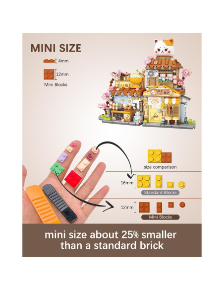 Juego de Bloques de Construcción LUOGFYNI Gato 923 Piezas