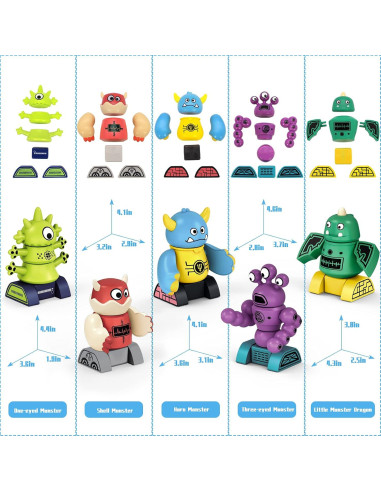 Set de 35 Piezas de Bloques Magnéticos TIANLIDA para Niños