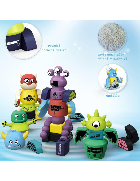 Set de 35 Piezas de Bloques Magnéticos TIANLIDA para Niños