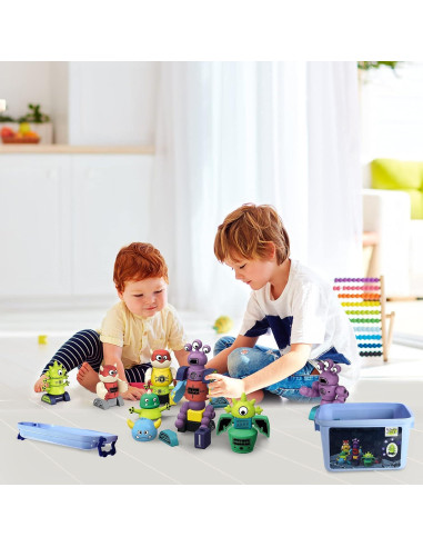 Set de 35 Piezas de Bloques Magnéticos TIANLIDA para Niños