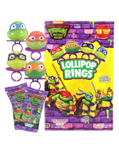 Anillos de Caramelo Tortugas Ninja Imaginings 3 - 18 Unidades